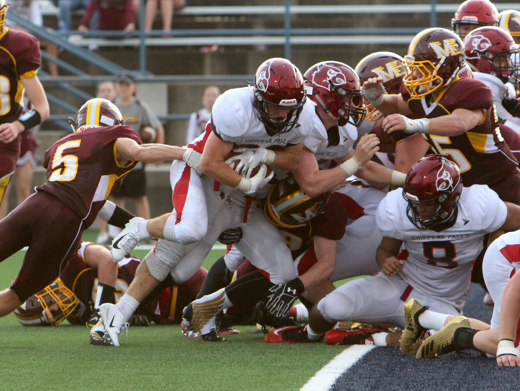Chi-Hi football at Menomonie 8-31-18